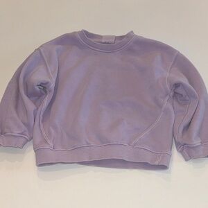 Zara Light Purple Crew Neck Sweater
